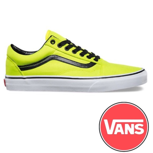 vans neon old skool shoes